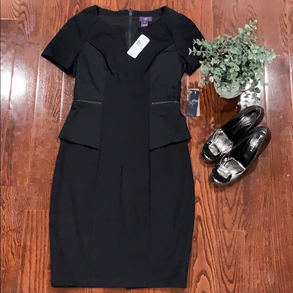 NYDJ Bridget Peplum Ponte Dress - Picture 3 of 8